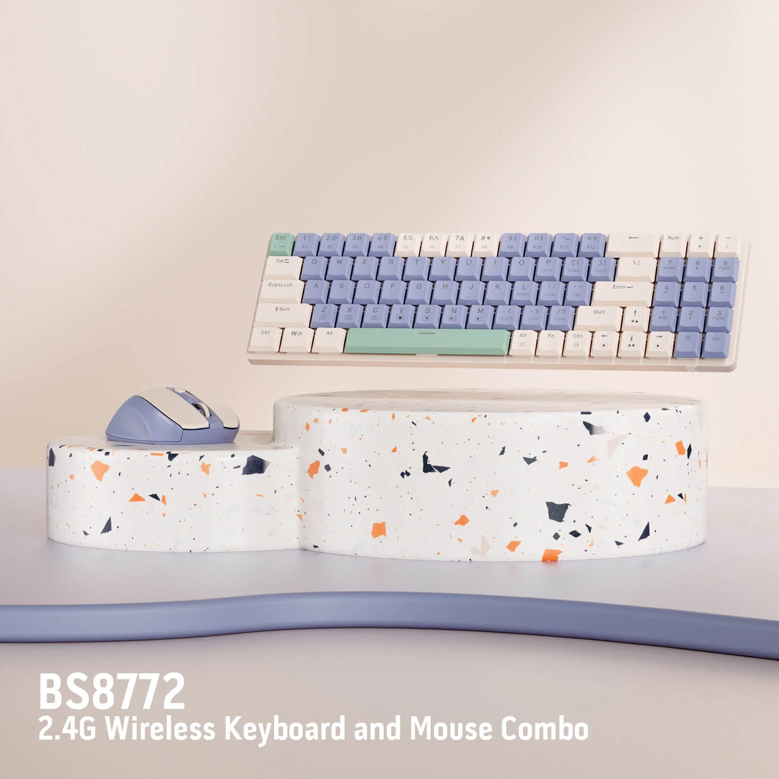 BS8772 Wireless Keyboard and Mouse Combo