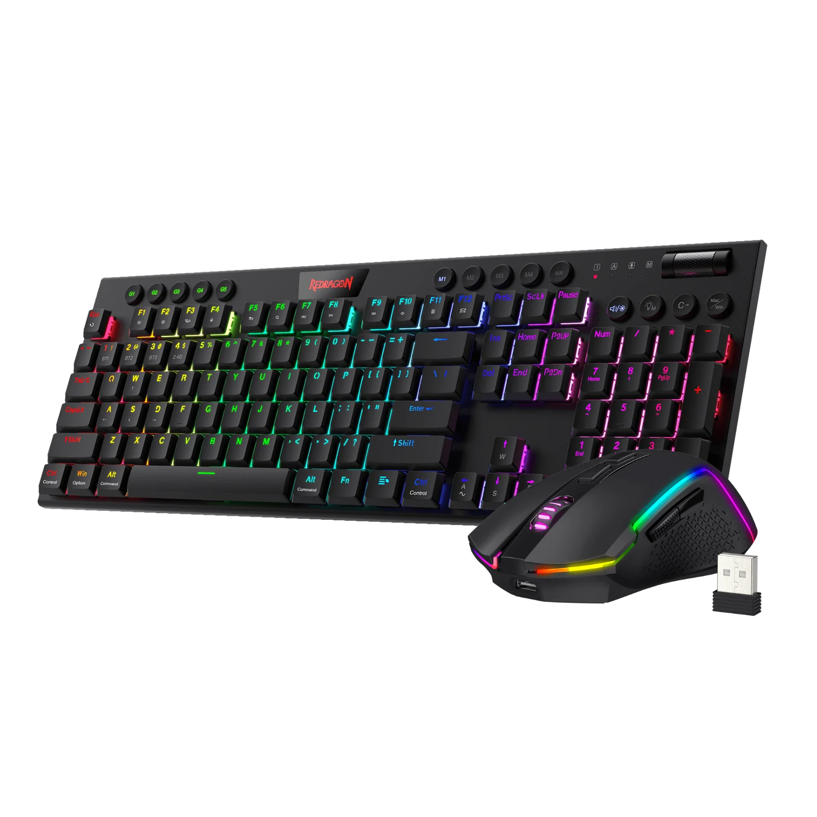HORUS K618 Ultra-slim Keyboard & TRIDENT M693 Mouse Tri-Mode Combo