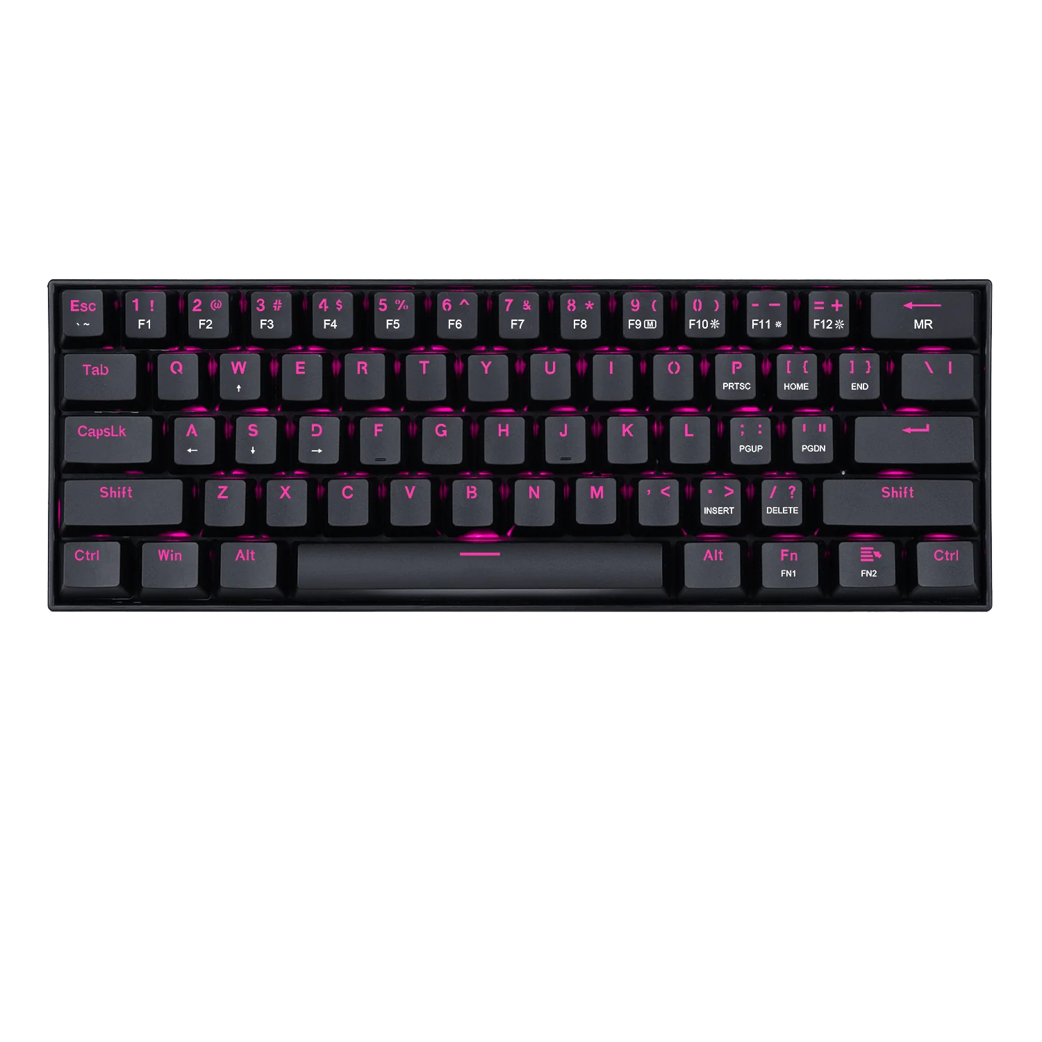 Redragon K630 60% Keyboard Pink LED Backlit