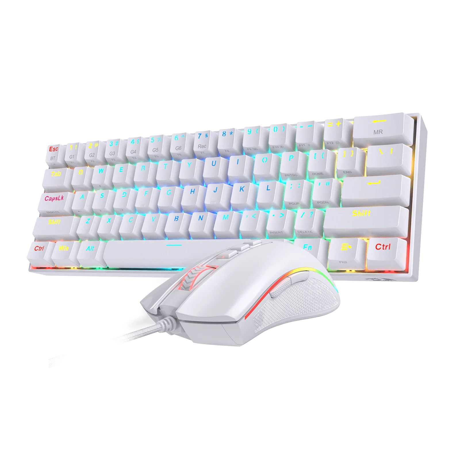K530 PRO 60% RGB Wireless Mechanical Keyboard M711 RGB Gaming Mouse Bundle