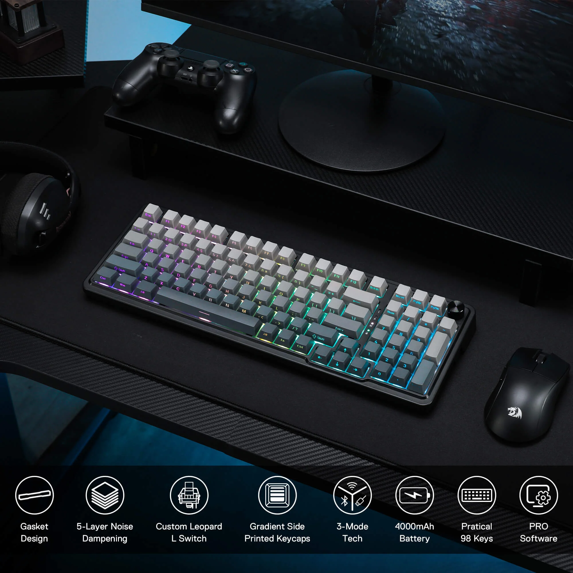 EISA K686 PRO(Side Printed PBT Keycaps)