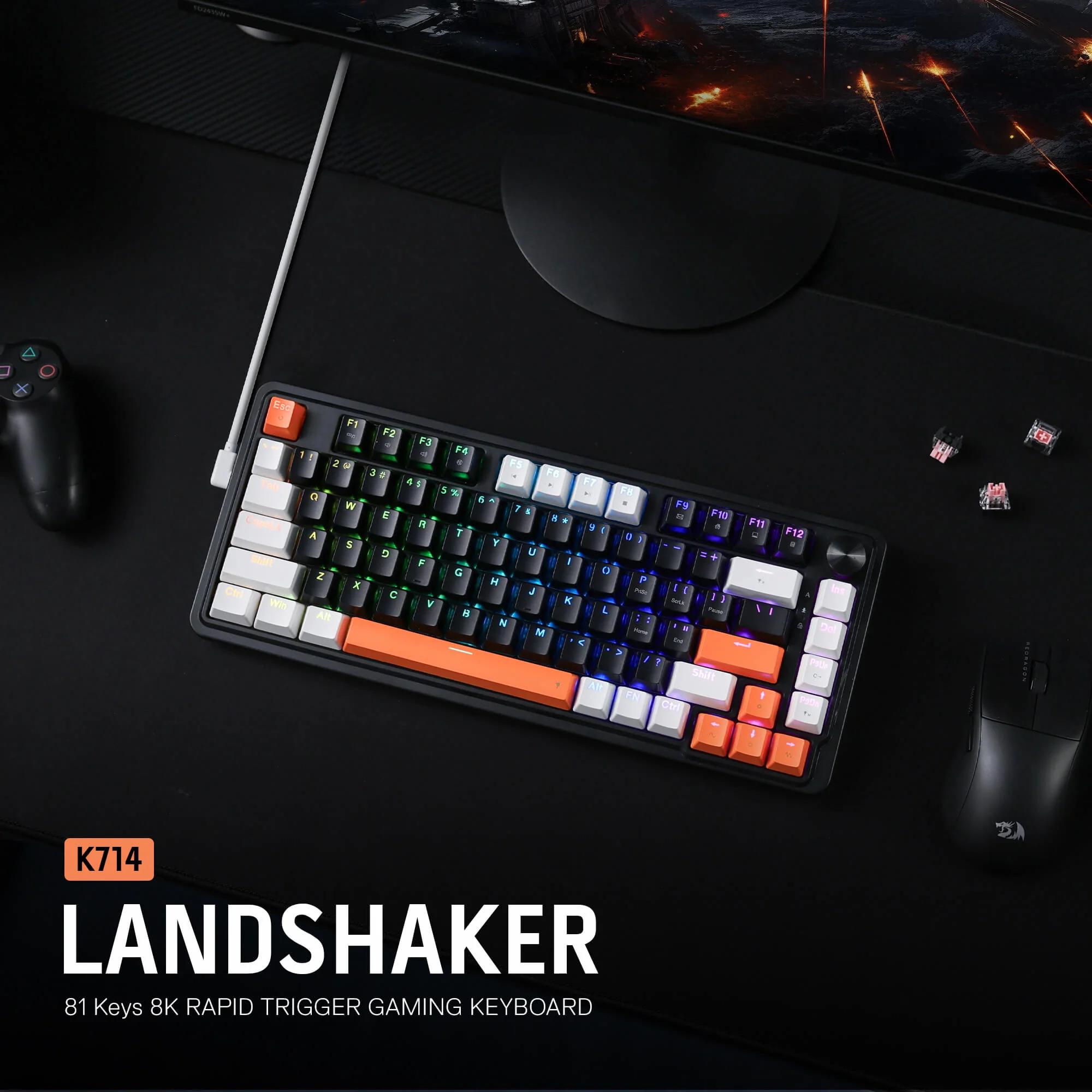 LANDSHAKER K714 (Magnetic Hall Effect Keyboard)