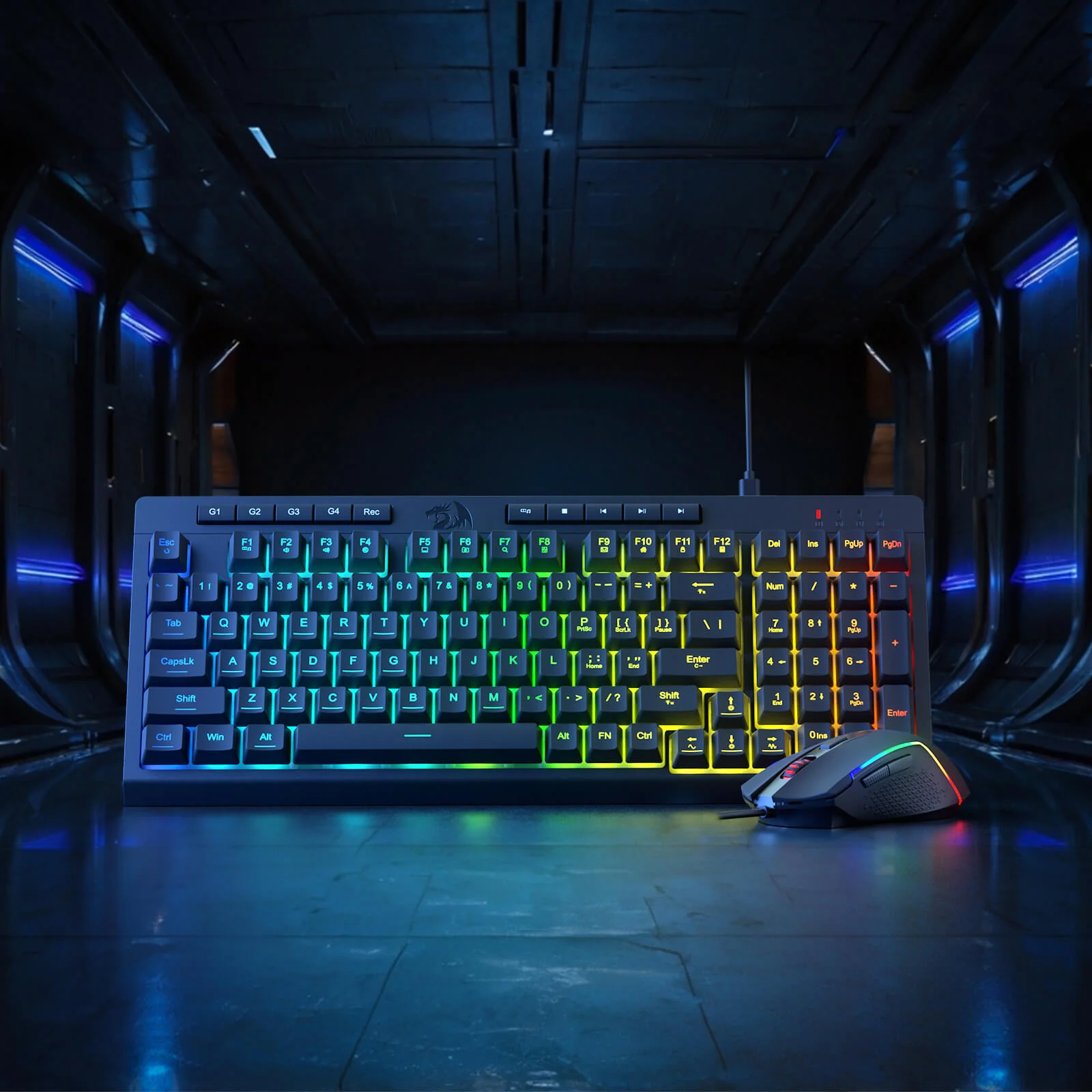 RYLO S141 Membrane Gaming Keyboard & Mouse Wired Combo