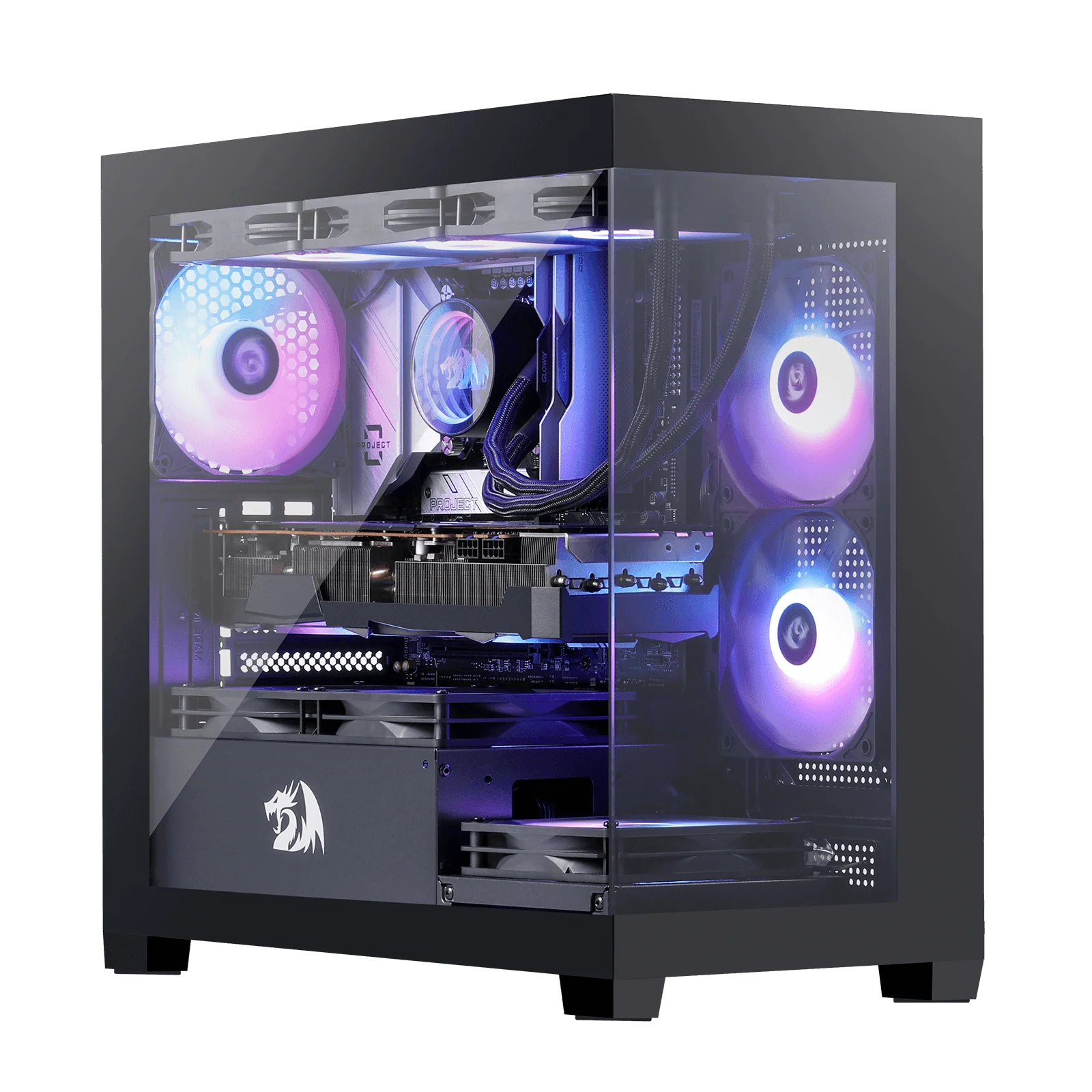 GRINDOR GC218M M-ATX Gaming PC Case