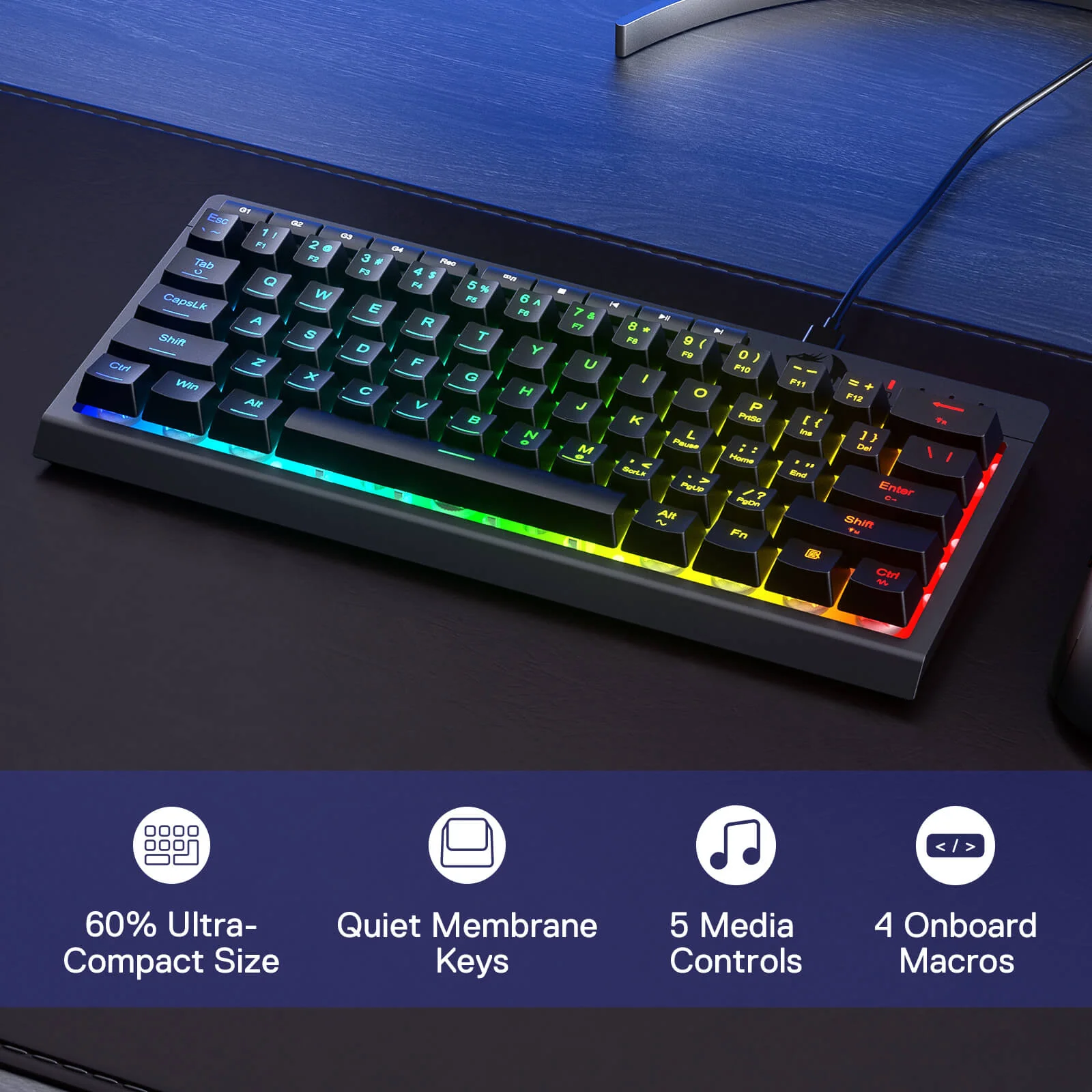 SHIVA K522 Membrane Gaming Keyboard