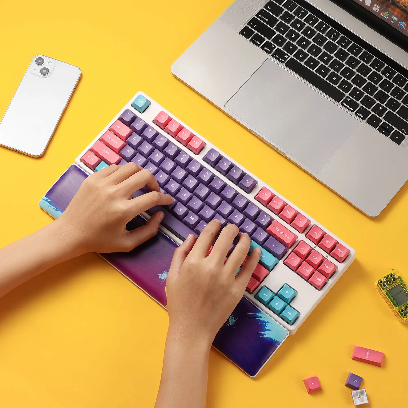Redragon X LTC Neon Purple Keyboard Wrist Rest Pad