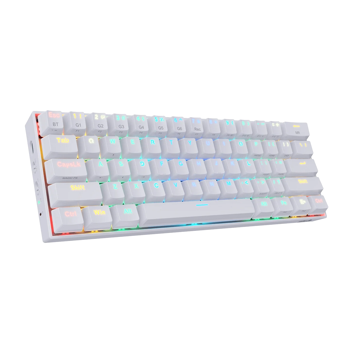K530 PRO 60% RGB Black & White Wireless Mechanical Keyboard Bundle (Brown Switches)