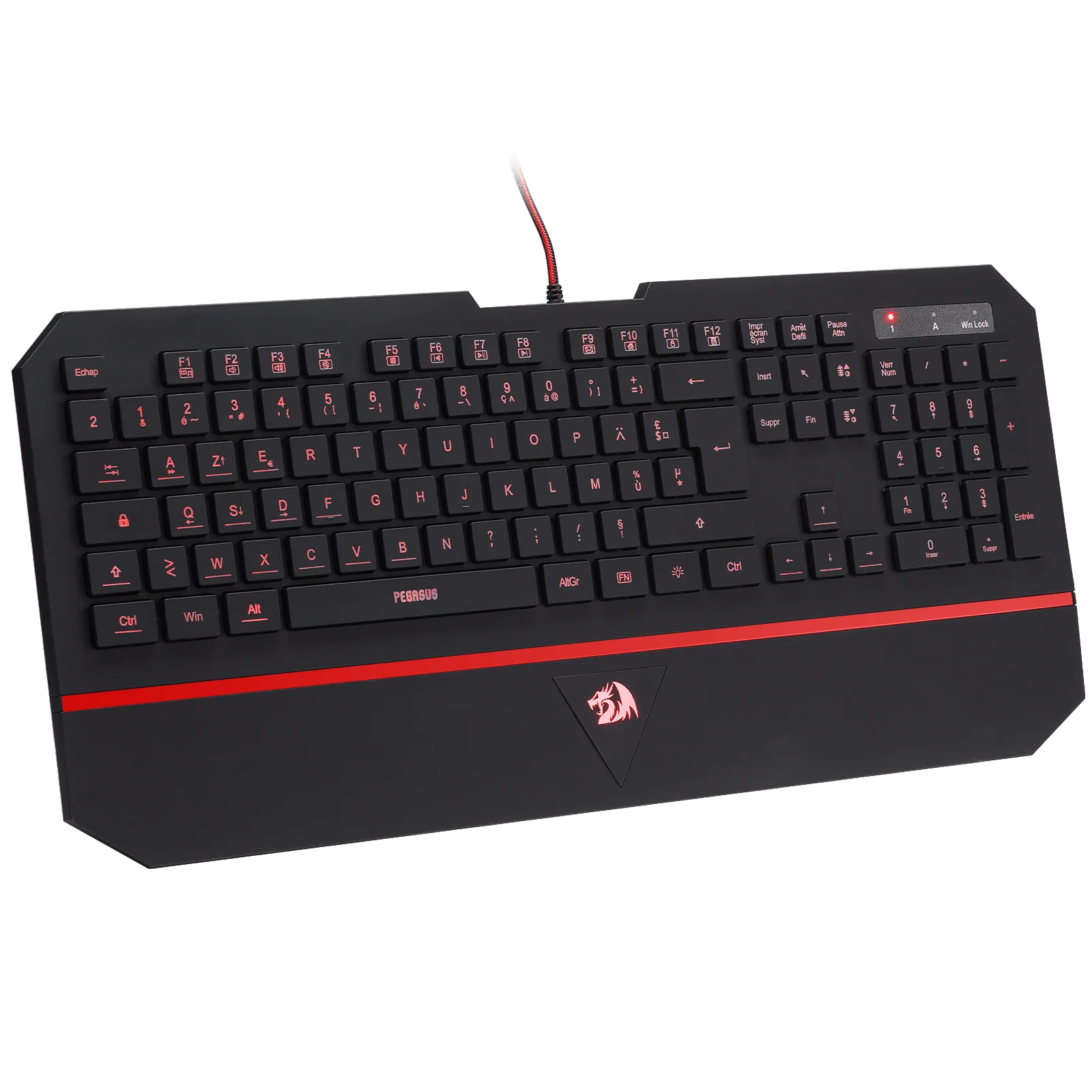 PEGASUS K502 Clavier De Jeu À Membrane Filiaire (French Layout Only)