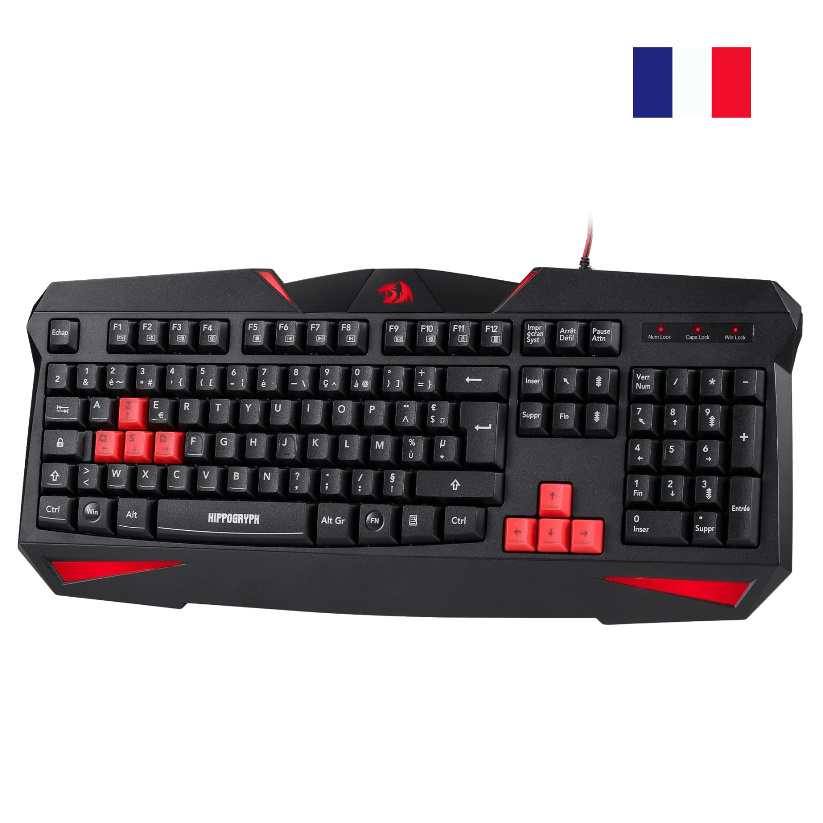 HIPPOGRYPH K301 Clavier De Jeu Ã Membrane Filiaire
