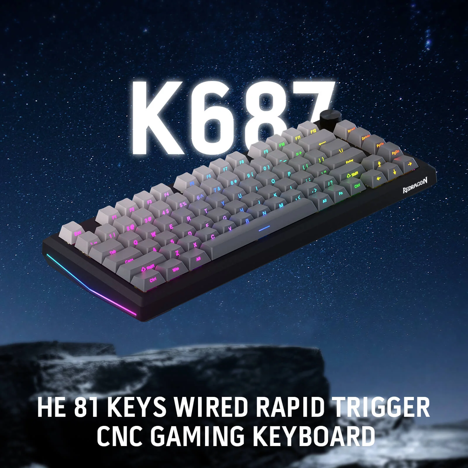 PENUMBRA K687 HE Rapid Trigger Gaming Keyboard
